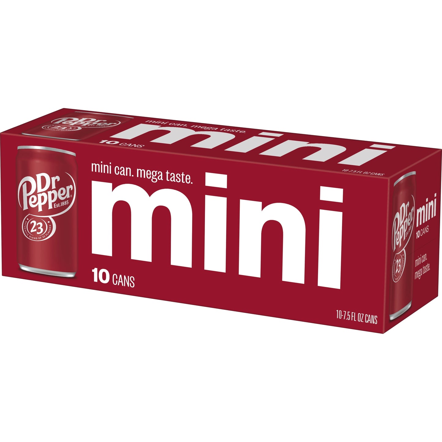 Dr Pepper Soda Pop, 7.5 fl oz cans, 10 pack