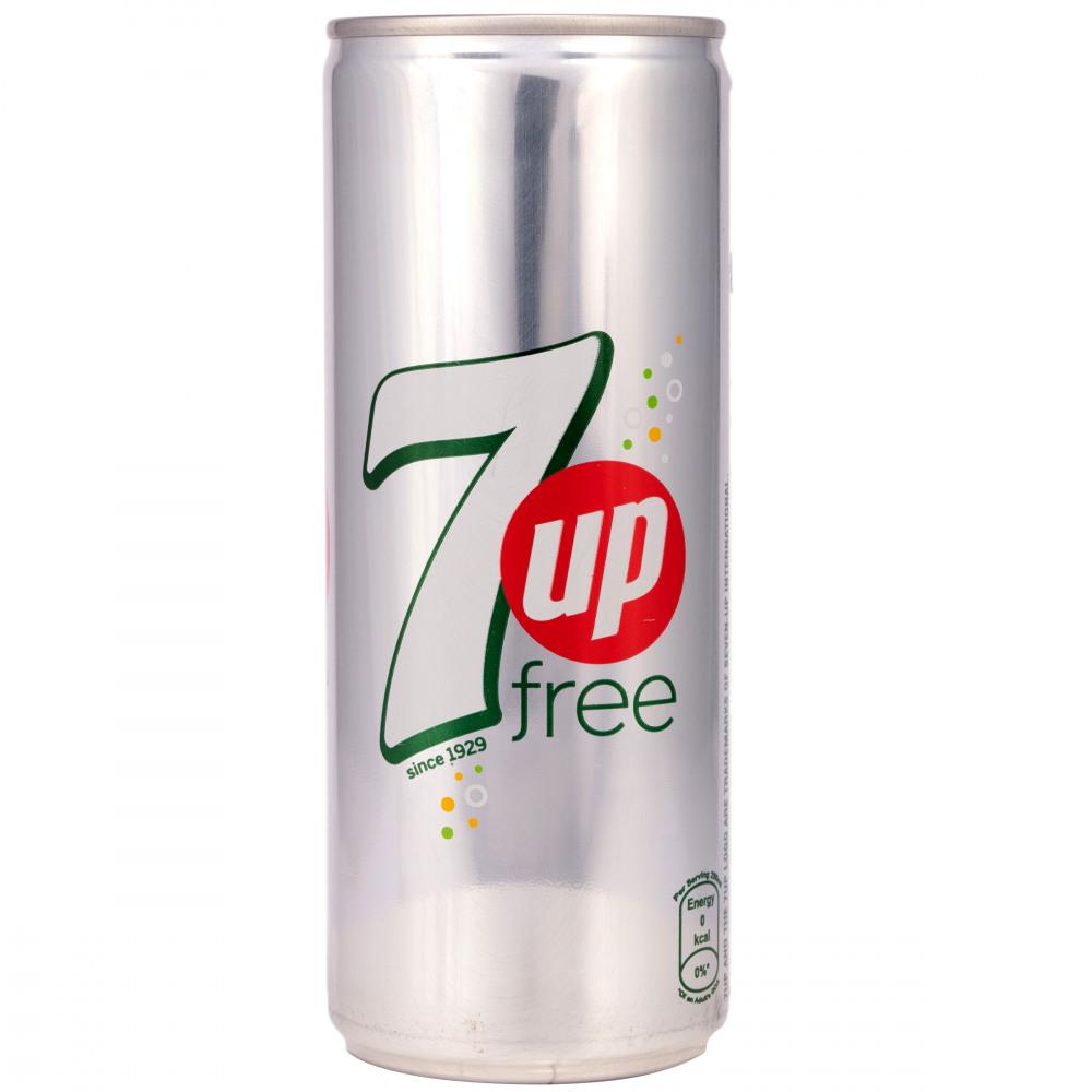 7 UP FREE LOCAL CAN 250 ML-CARTON