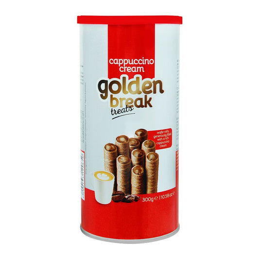 GOLDEN BREAK WAFER TREATS CAPPUCCINO CREAM 135 GM