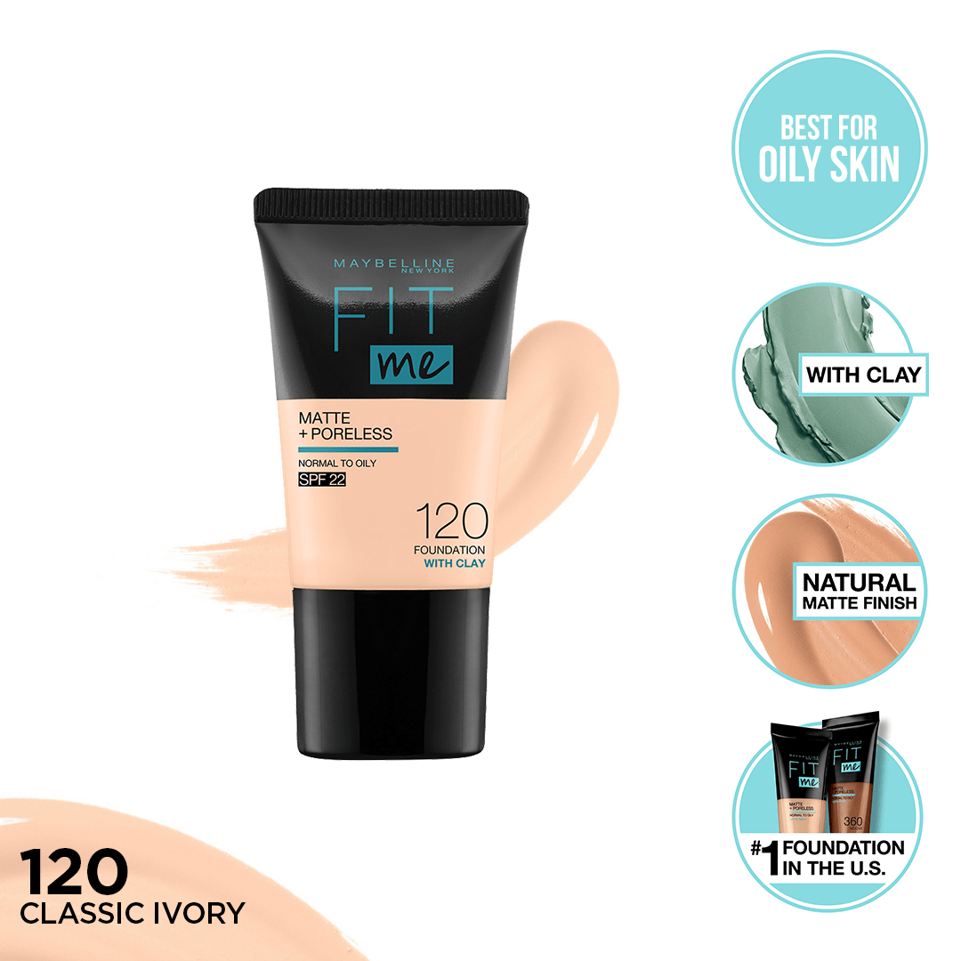 Maybelline New York Fit Me Matte & Poreless Liquid Foundation 18ml Mini Tube