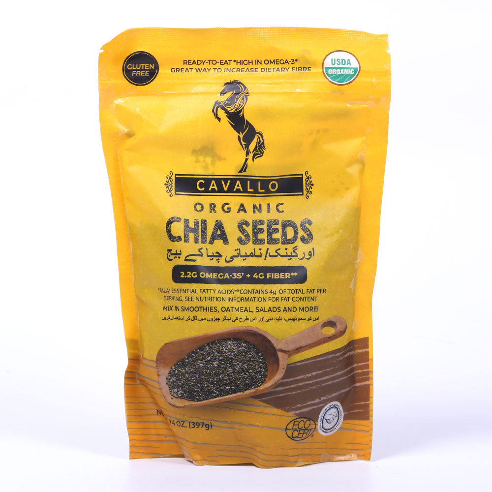 CAVALLO CHIA SEEDS ORGANIC POUCH 397 GM