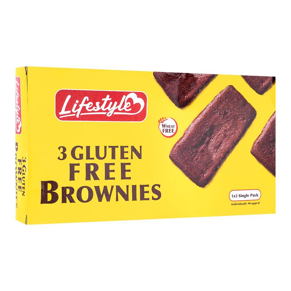 LIFESTYLE GLUTEN FREE BROWNIES 3PCS 100 GM