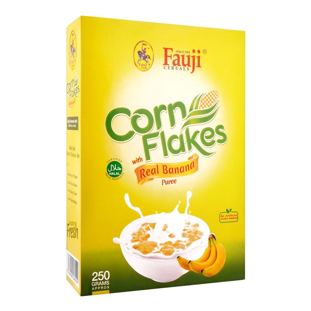 FAUJI CORN FLAKES BANANA PUREE 250 GM