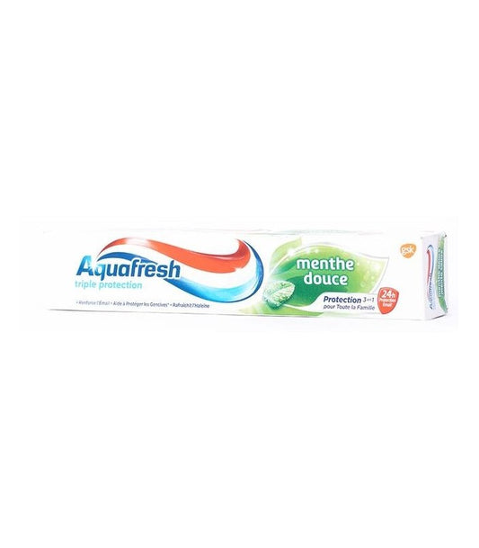 AQUAFRESH TOOTH PASTE MENTHE DOUCE 3IN1 24H 75 ML