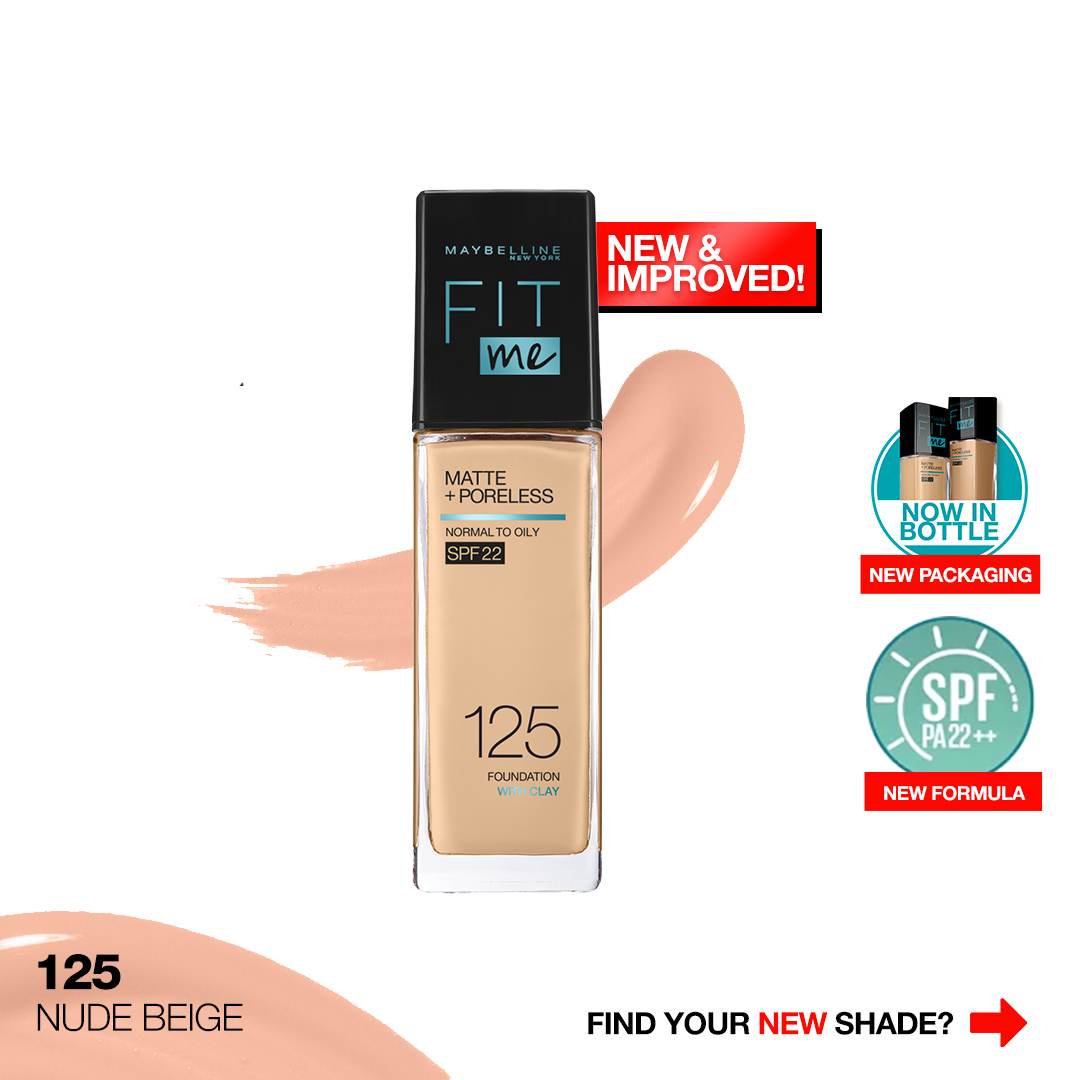 Maybelline NY New Fit Me Matte + Poreless Liquid Foundation SPF 22