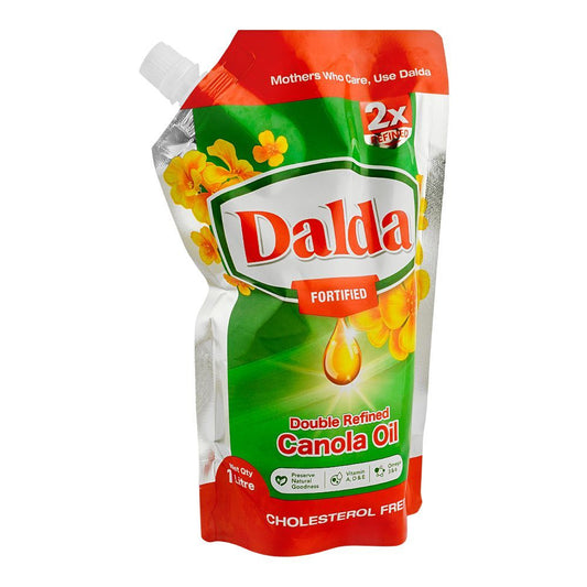 DALDA CANOLA OIL STAND UP POUCH 1 LTR