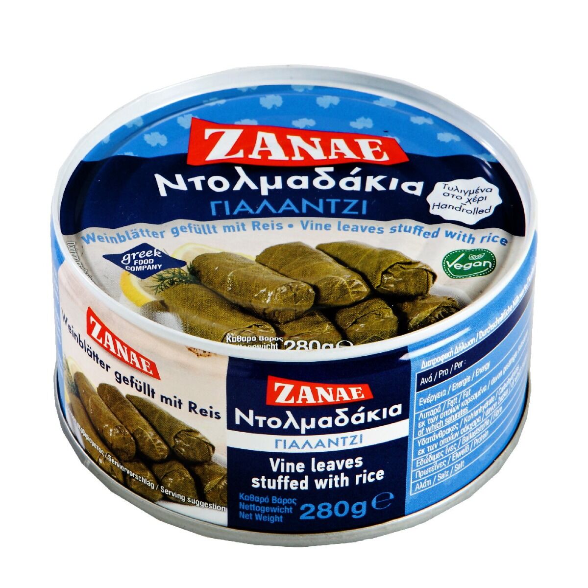 Zanae Vine leaves stuffed with rice