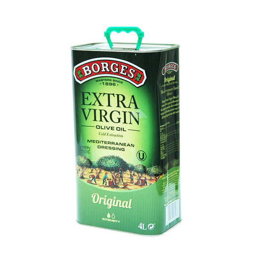 BORGES EXTRA VIRGIN OLIVE OIL ORIGINAL TIN 4 LTR