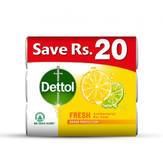 DETTOL SOAP FRESH ODOUR PROTECTION ANTIBACTERIAL 3X80 GM