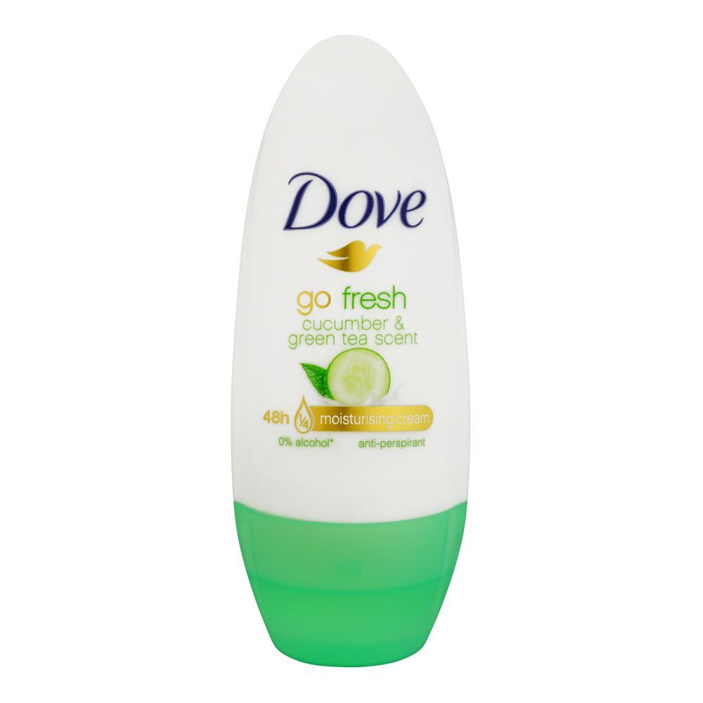 DOVE DEODORANT ROLL ON GO FRESH CUCUMBER & GREEN TEA 48H 40