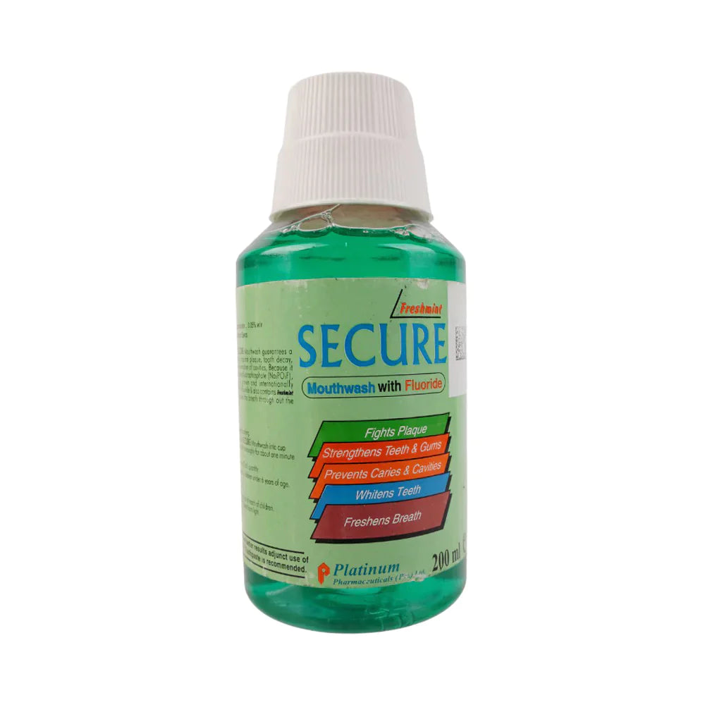 SECURE MOUTH WASH FRESH MINT 200 ML