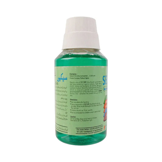 SECURE MOUTH WASH FRESH MINT 200 ML