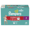 Pampers Cruisers 360 Diapers Size 4, 108 Count