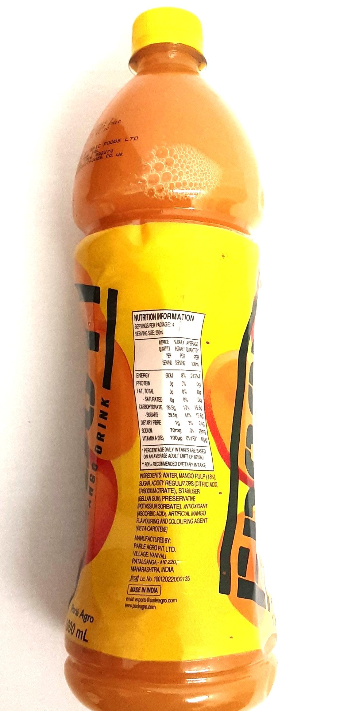 Parle Frooti Mango Drink 600ml