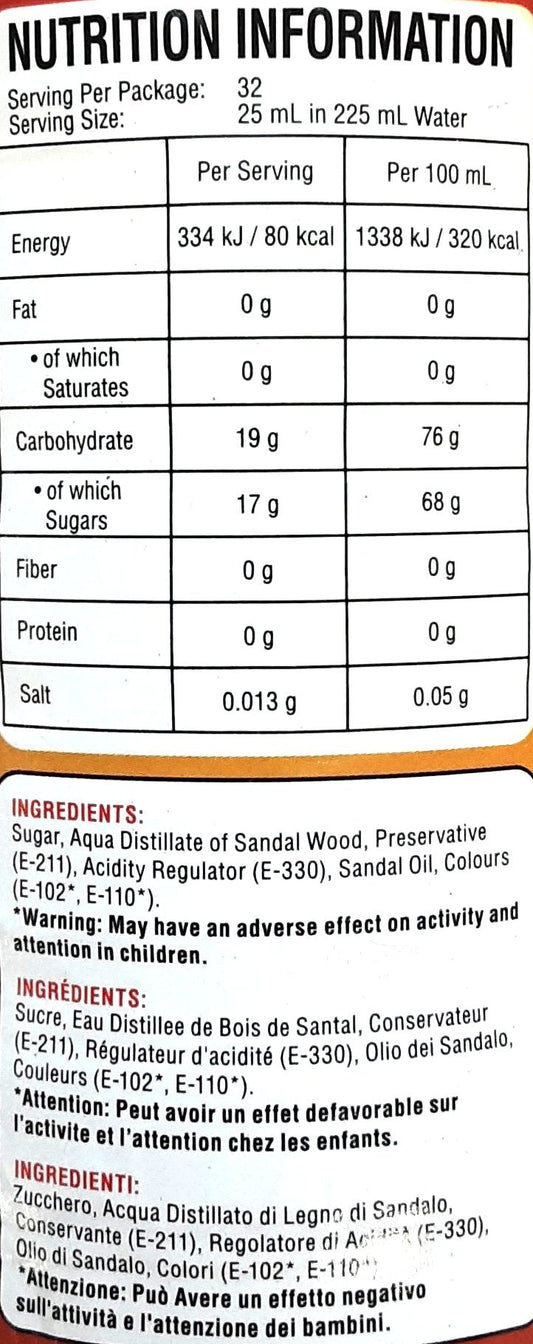 Qarshi Sandal Syrup 800ml