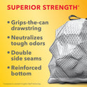 Glad ForceFlex MaxStrength with Clorox 13 Gallon Tall Kitchen Trash Bags, Mountain Air, 20 Bags