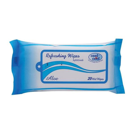 COOL & COOL WIPES REFRESHING SOFT AND GENTLE