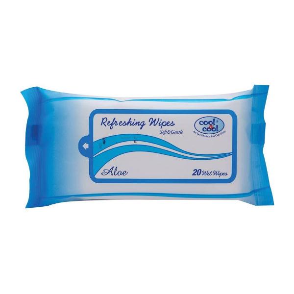 COOL & COOL WIPES REFRESHING SOFT AND GENTLE
