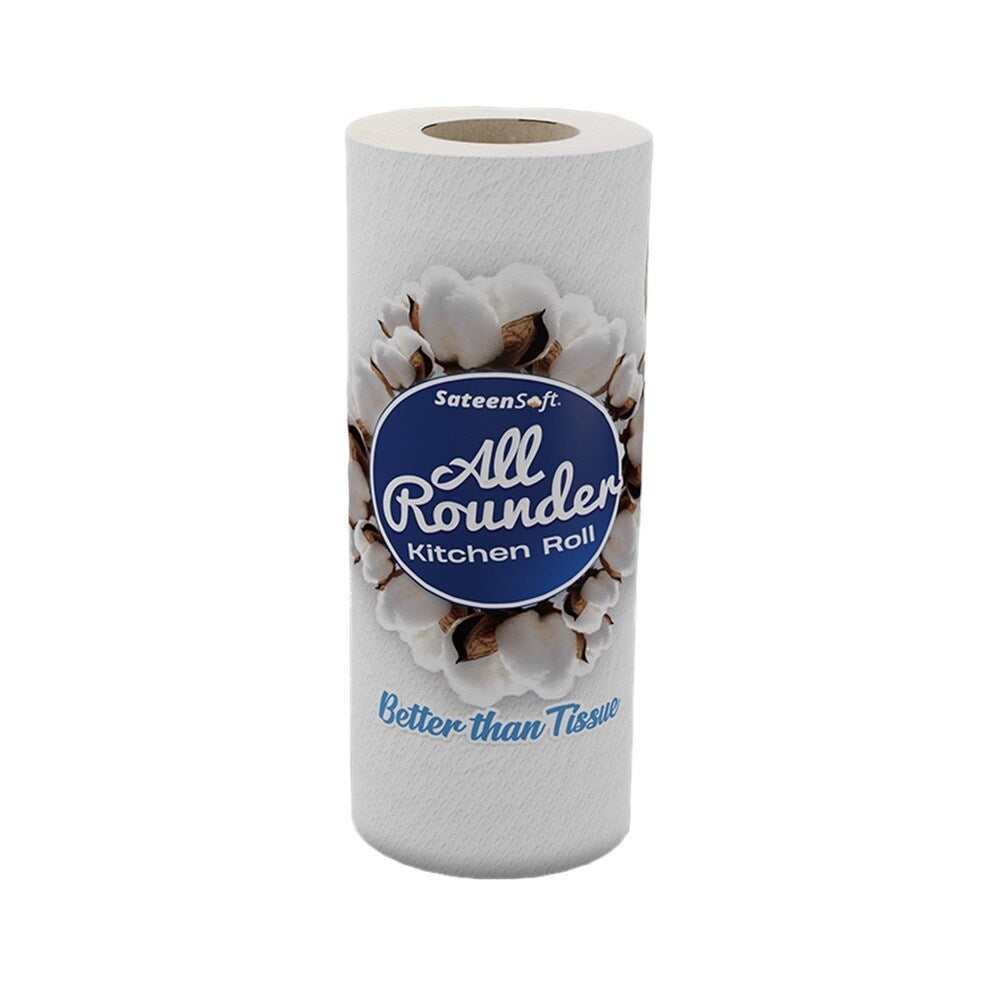 SATEENSOFT ALL ROUNDER LARGE TISSUE WIPES ROLL