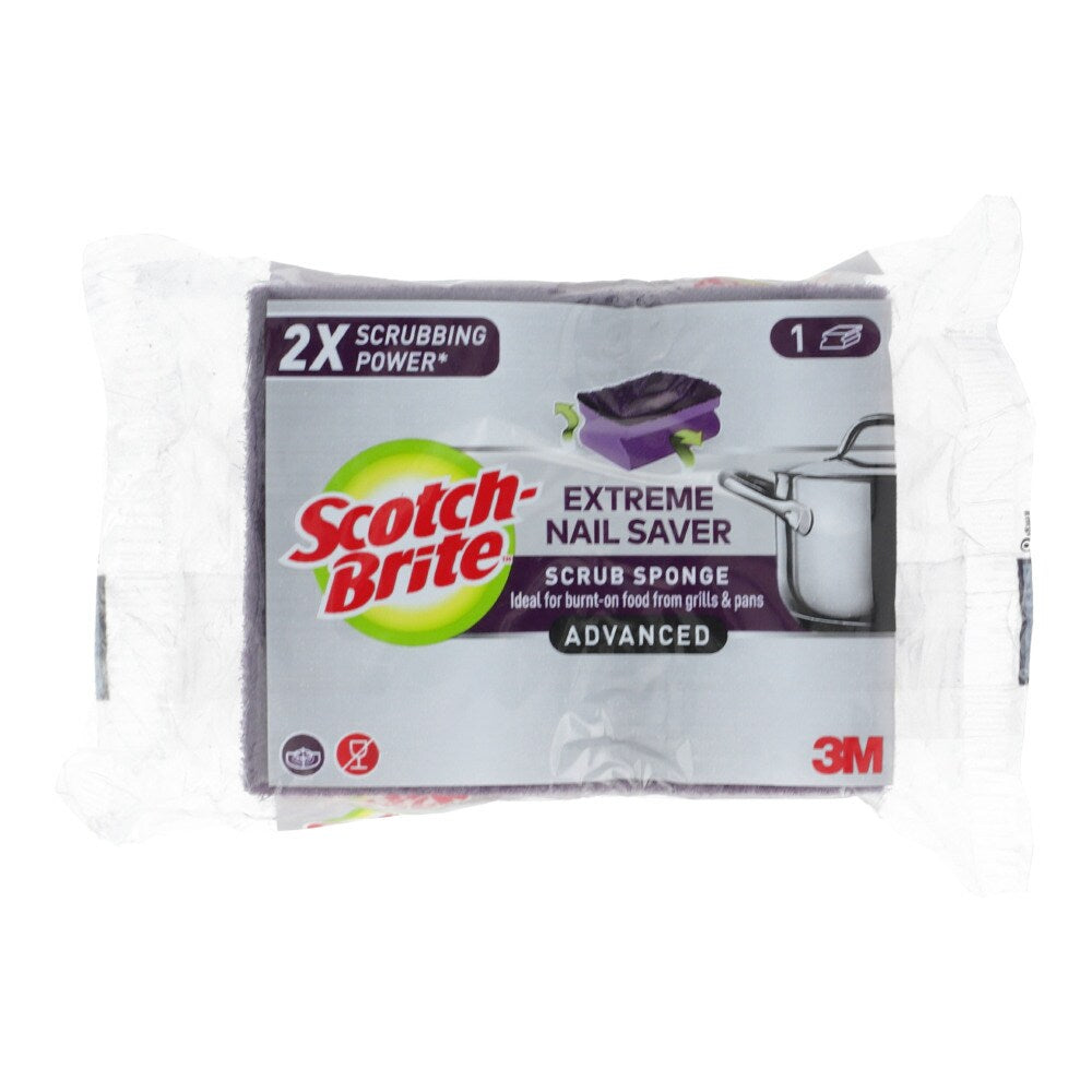 SCOTCH BRITE EXTREME NAIL SAVER SPONGE 3PCS