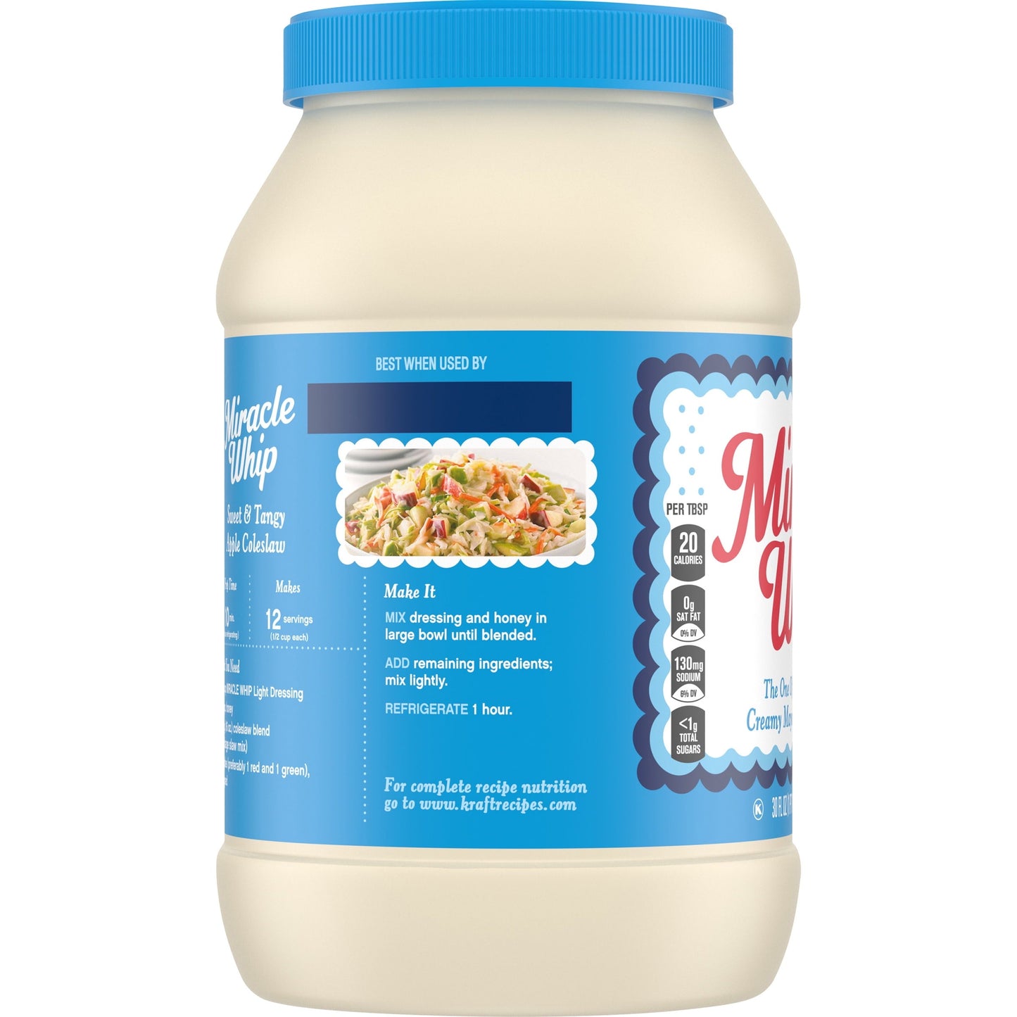 Miracle Whip Light Mayo-like Dressing Jar, 30 fl oz