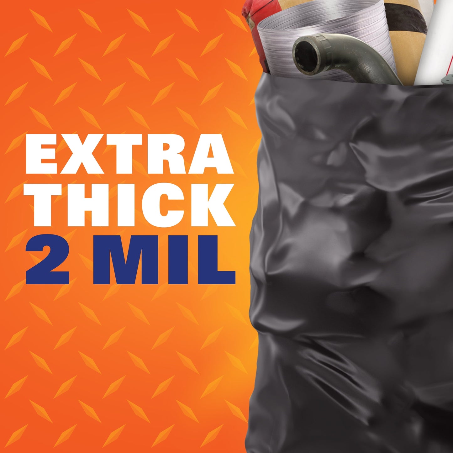 Hefty Heavy Duty Contractor Extra Large Trash Bags, 55 Gallon, 16 Count