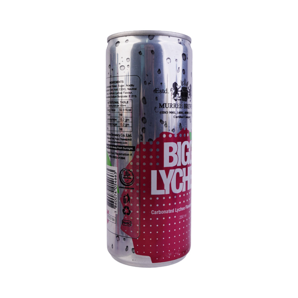 MURREE BREWERY DRINK BIGG LYCHEE TIN 250 ML