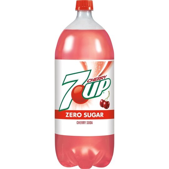 7UP Cherry Zero Sugar Soda, 2 L bottle