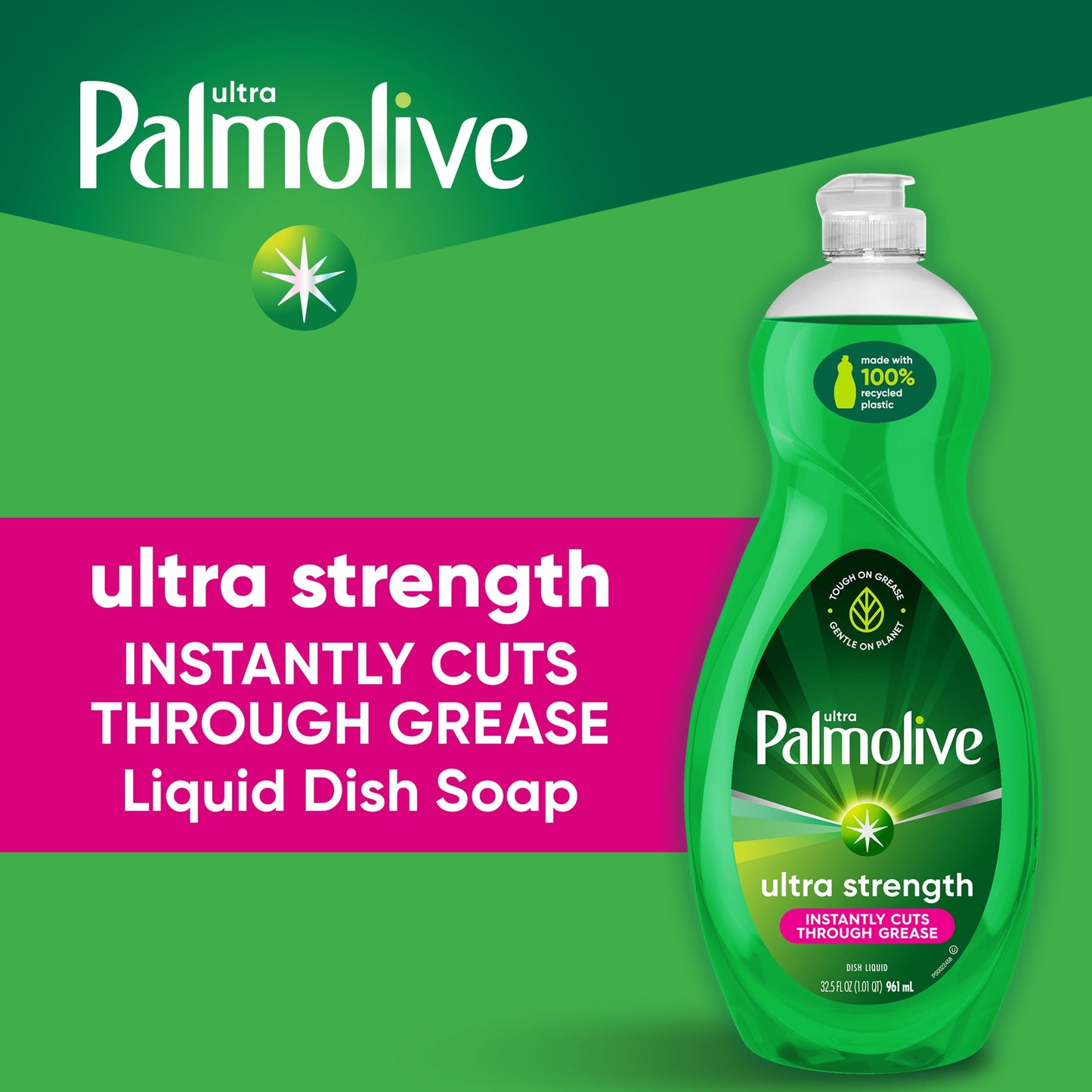 Palmolive Liquid Dishwashing Dish Soap, Fresh Scent, 32.5 Fluid Ounce