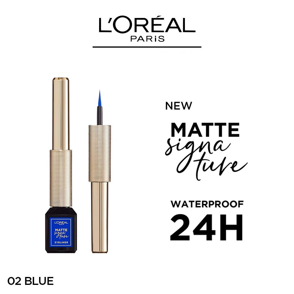 LOREAL MATTE SIGNATURE EYELINER 02 BLUE SIGNATURE