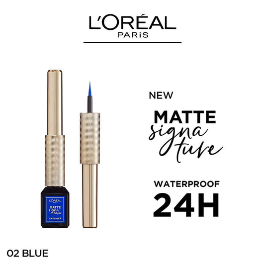 LOREAL MATTE SIGNATURE EYELINER 02 BLUE SIGNATURE