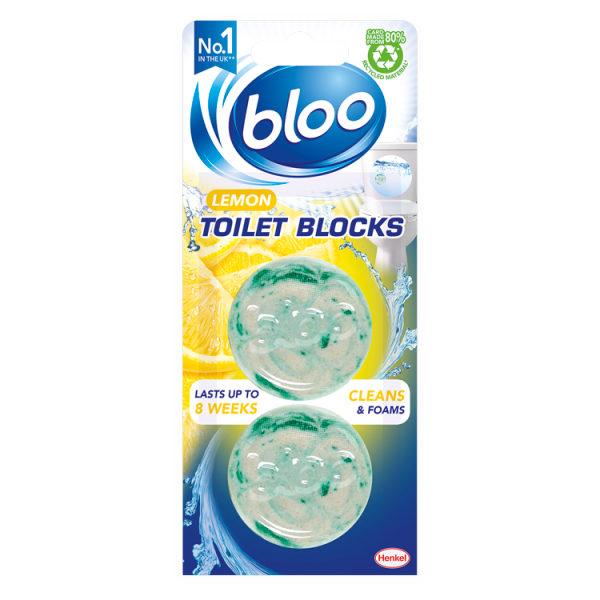 BLOO TOILET AIR FRESHNER LEMON 2X38 GM