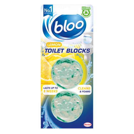 BLOO TOILET AIR FRESHNER LEMON 2X38 GM