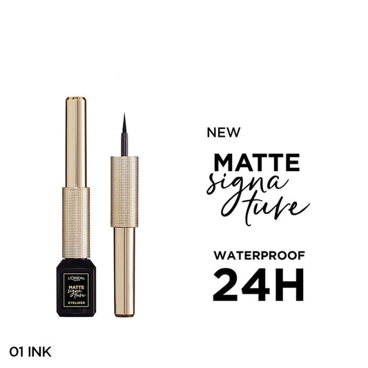 LOREAL MATTE SIGNATURE EYELINER 01 BLACK SIGNATURE