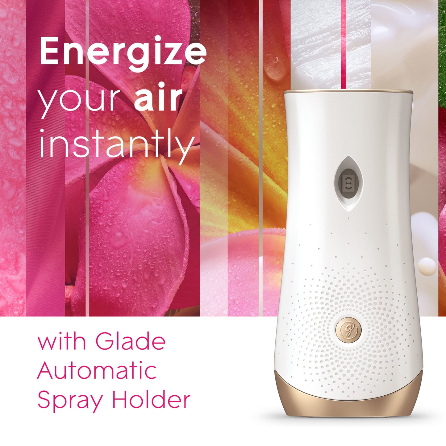 Glade Automatic Spray Refill 2 CT, Exotic Tropical Blossoms, 12.4 OZ. Total, Air Freshener Infused with Essential Oils