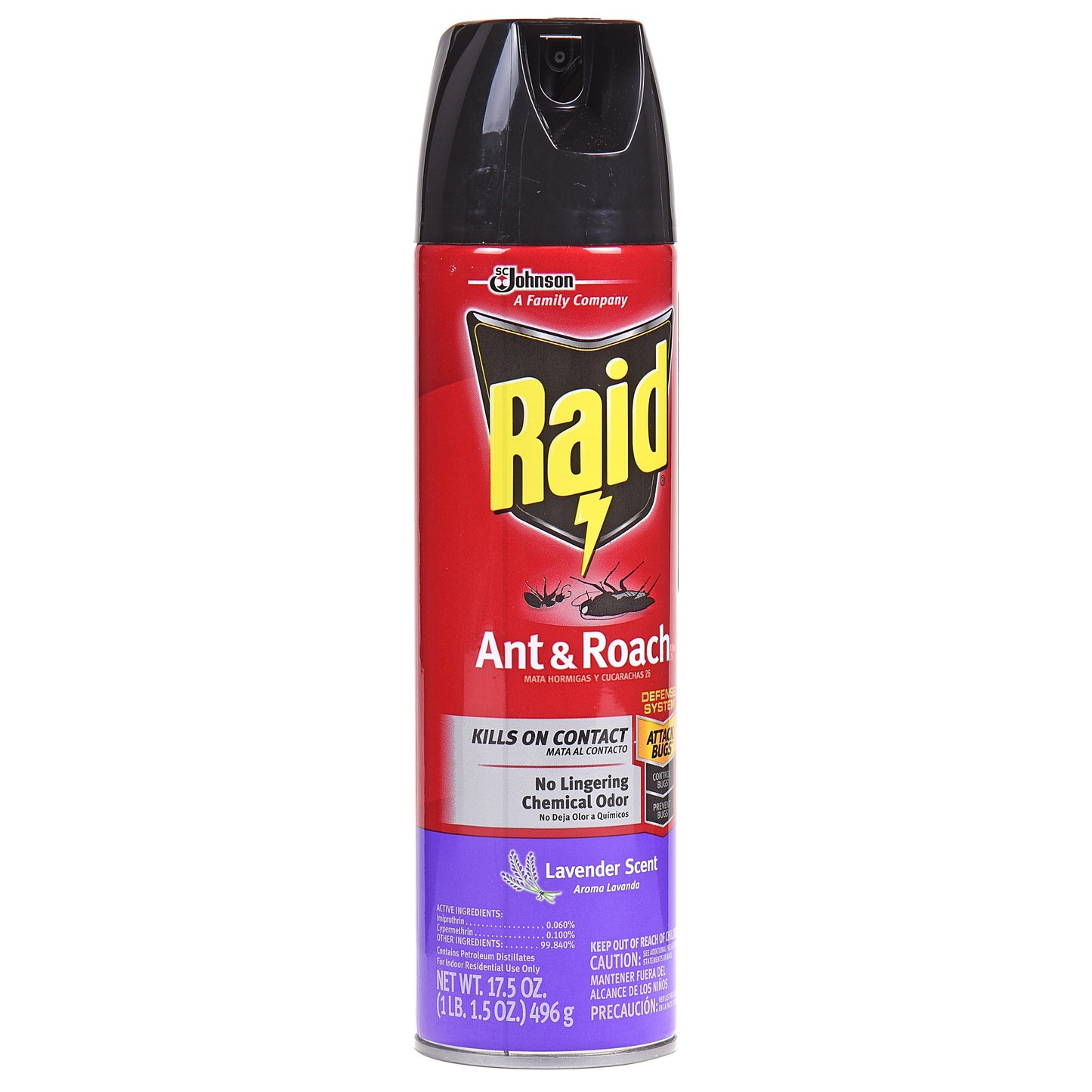 Raid Ant & Roach Killer 26, Lavender Scent, 17.5 oz