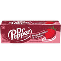 Dr Pepper Strawberries and Cream Soda Pop, 12 fl oz, 12 Pack Cans