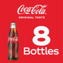 Coca-Cola Soda Pop, 8 fl oz, 6 Pack Glass Bottles