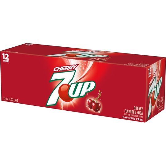 7UP Cherry Flavored Soda, 12 fl oz cans, 12 pack