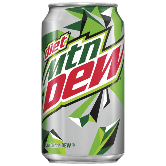 Diet Mountain Dew Citrus Soda Pop, 12 fl oz Cans, 24 Pack