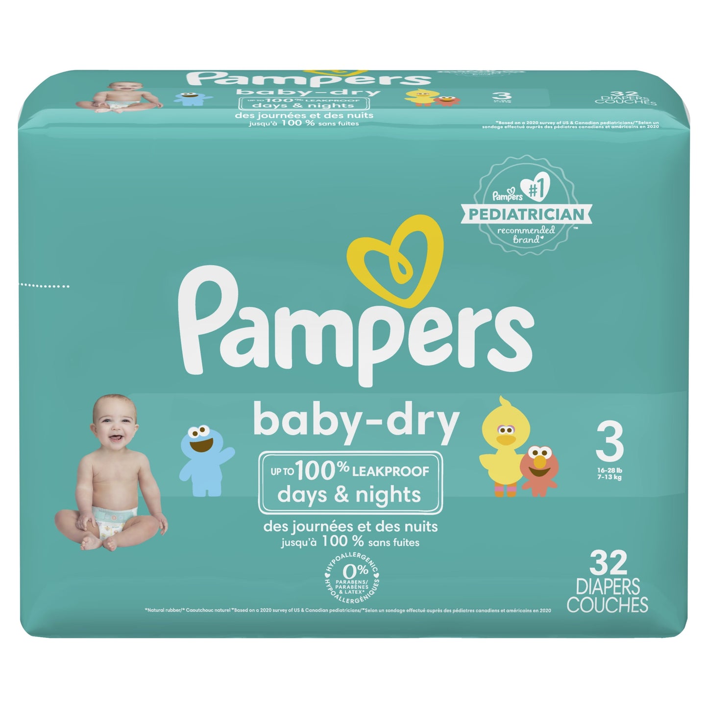 Pampers Baby Dry Diapers Size 3, 32 Count (Select for More Options)