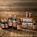 A&W Caffeine-Free, Low Sodium Root Beer Soda Pop, 16.9 Fl Oz, 6 Pack Bottles