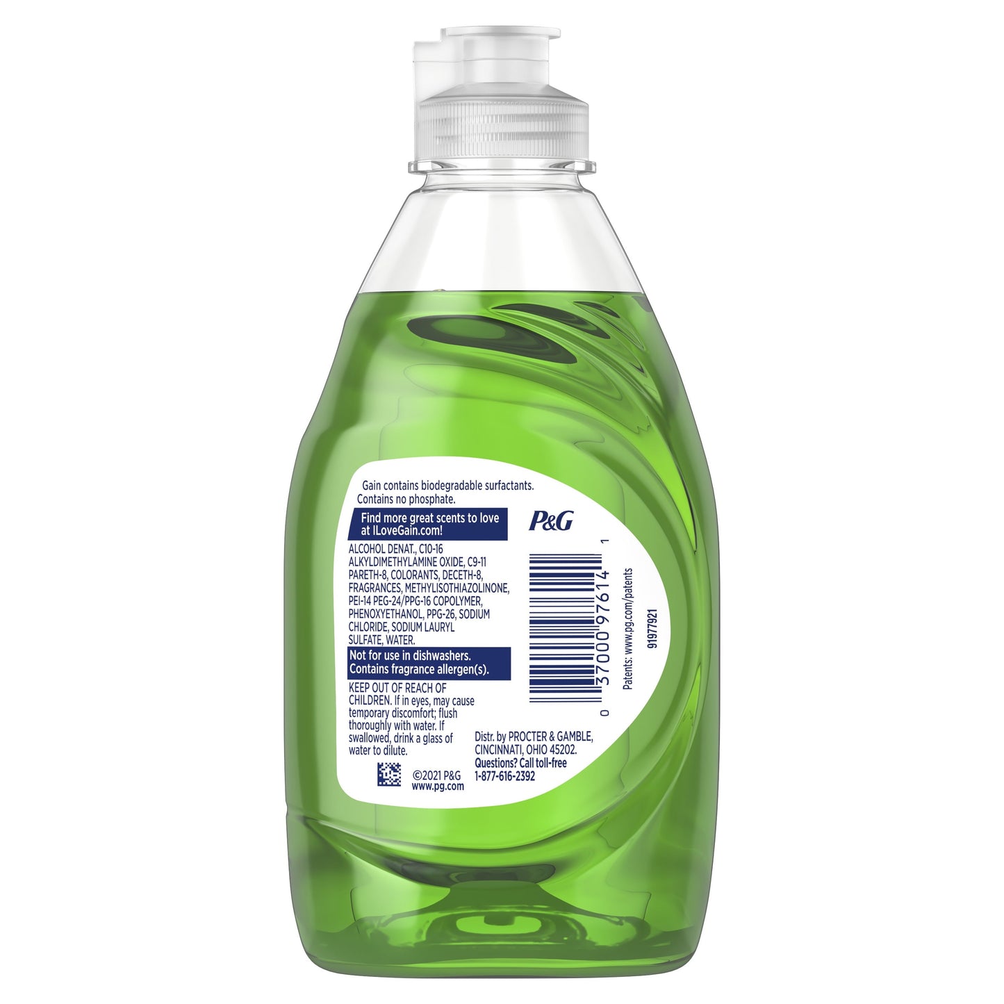 Gain Ultra Dishwashing Liquid Dish Soap, Original Scent, 8 fl oz