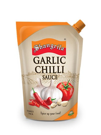 SHANGRILA SAUCE CHILLI GARLIC POUCH 400 GM