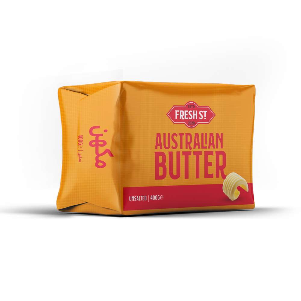 FRESH ST AUSTRALIAN UNSALTED BUTTER 400GM