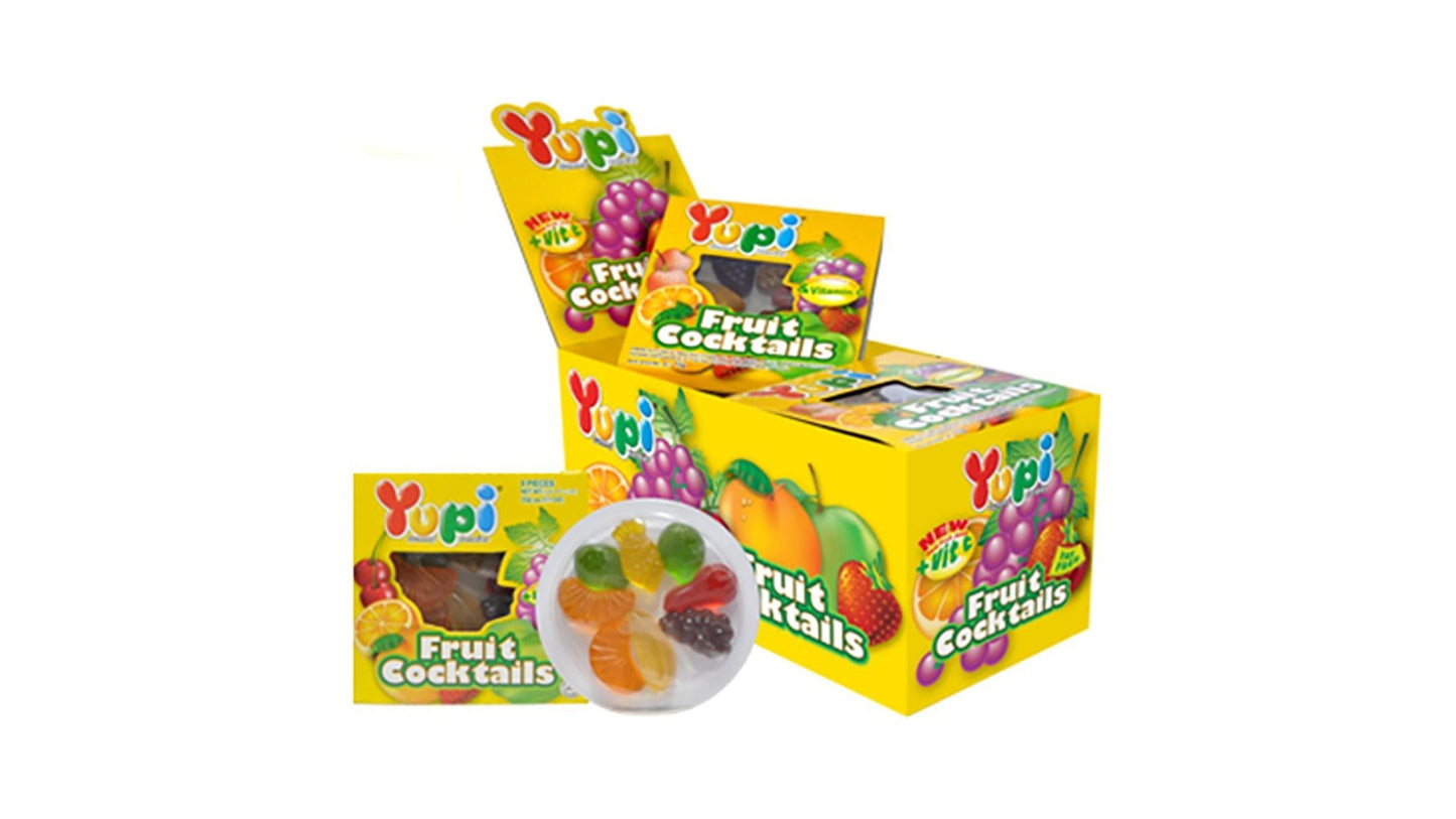 YUPI JELLY FRUIT COCKTAILS 15 GM