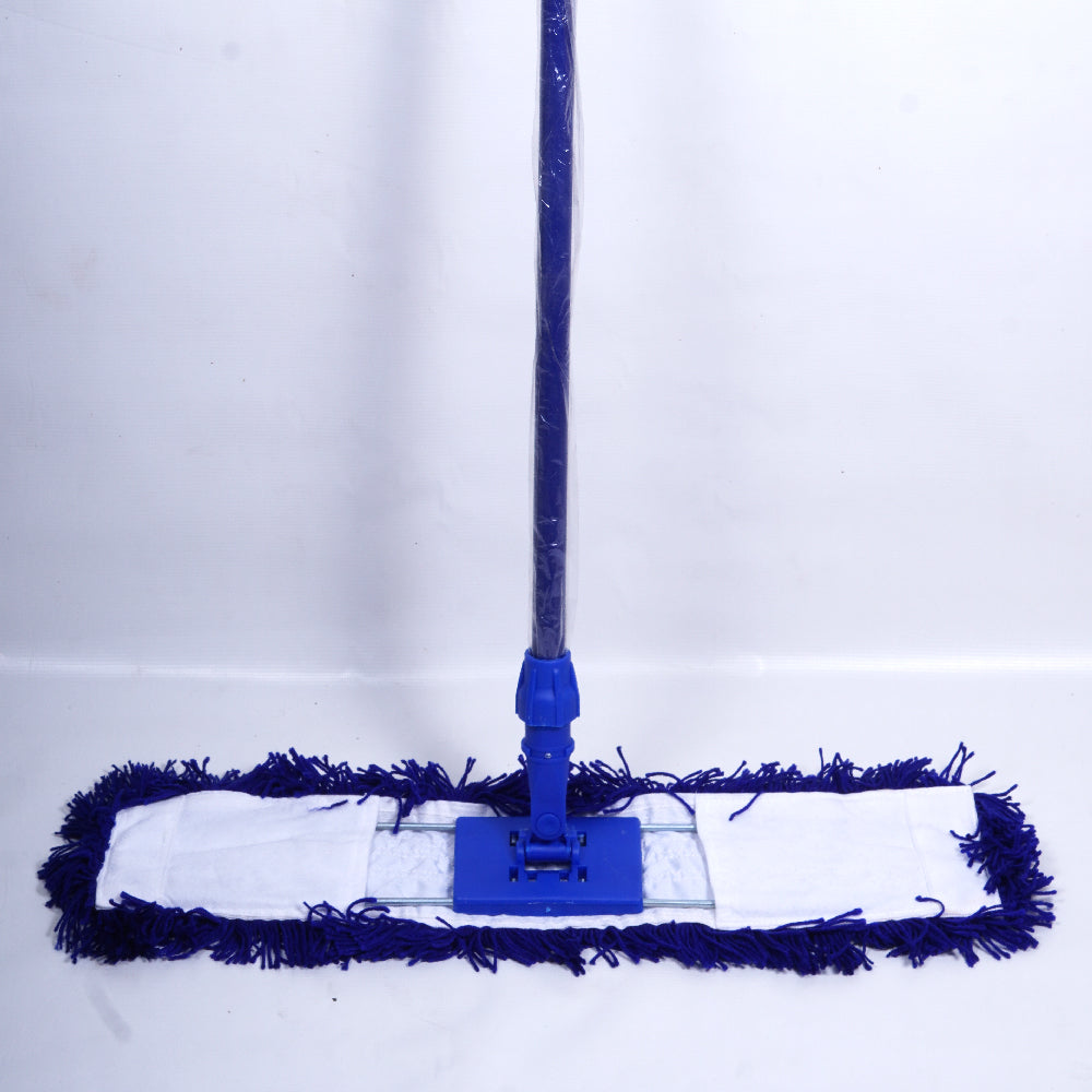 H&C DUST MOP ACRYLIC + FRAME 60 CM + IRON HANDLE (BLUE)