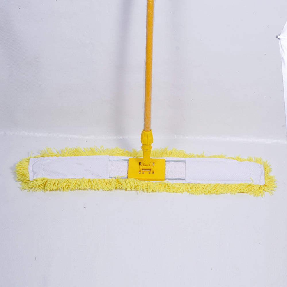 H&C DUST MOP ACRYLIC + FRAME 80 CM + IRON HANDLE (BLUE)