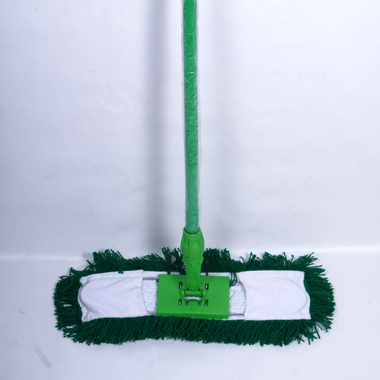 H&C DUST MOP ACRYLIC + FRAME 40 CM + IRON HANDLE  (GREEN)