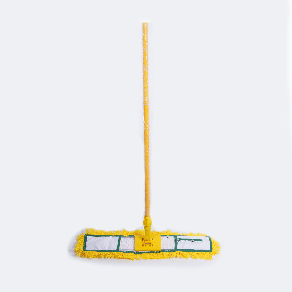 H&C DUST MOP ACRYLIC + FRAME 60 CM + IRON HANDLE (YELLOW)